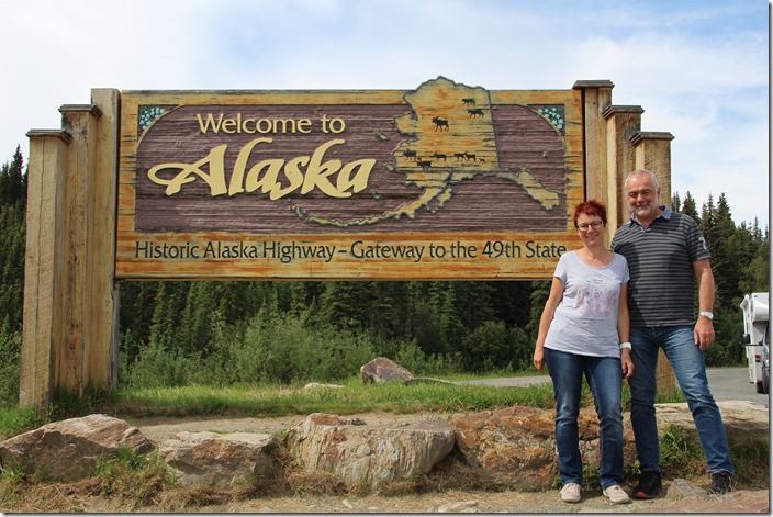 Grenze zwischen Kanada und Alaska